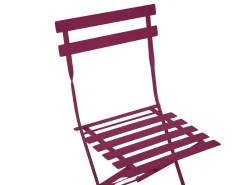 Online Beliani 2-Istuttava Bistrosetti Teras Viininpunainen Fiori