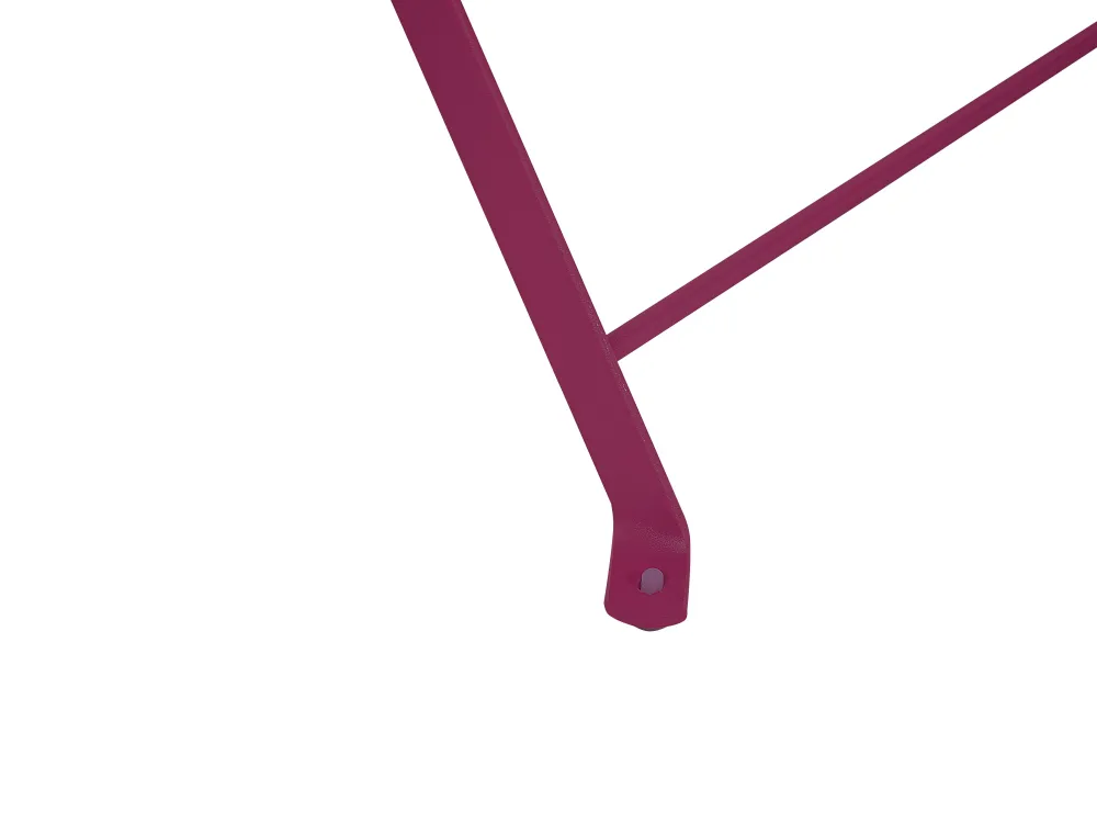 Online Beliani 2-Istuttava Bistrosetti Teras Viininpunainen Fiori