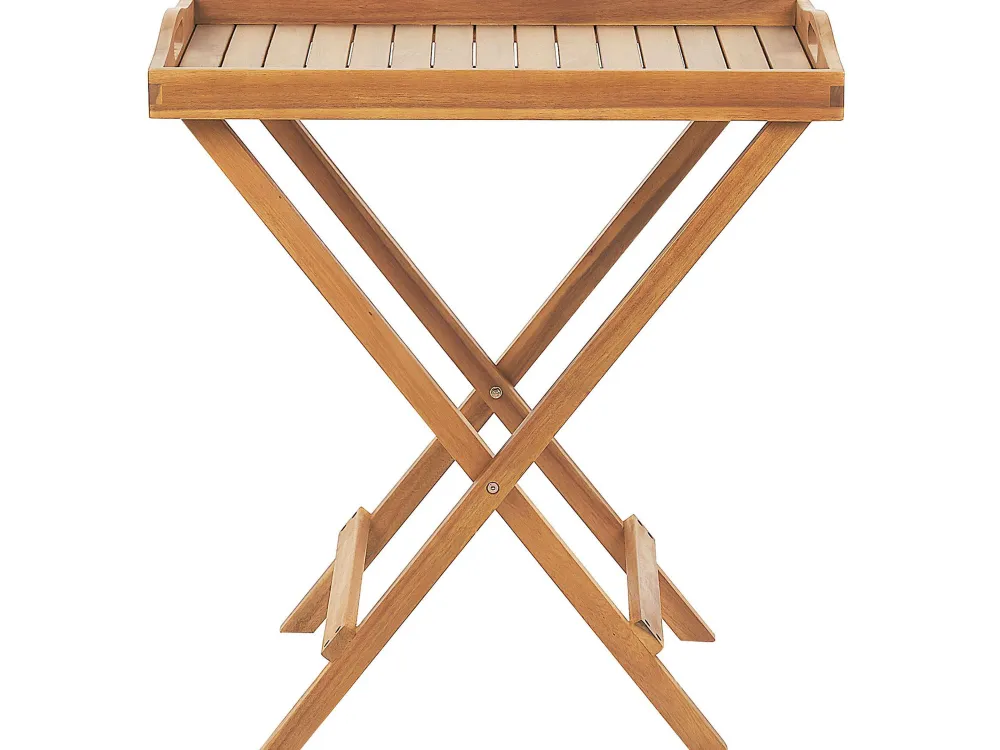 Best Beliani 2-Istuttava Bistrosetti Vaalea Akasiapuu Sininen Java