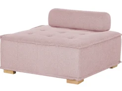 Sohvat<Beliani 4-Istuttava Kulmamoduulisohva Vaaleanpunainen Tibro