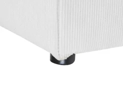 Store Beliani 3-Istuttava Kulmasohva Ja Rahi Vakosametti Vasenk. Luonnonvalkoinen Lemvig