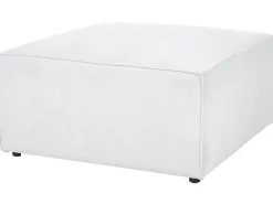 Best Sale Beliani 4-Istuttava Kulmasohva Ja Rahi Vakosametti Oikeak. Luonnonvalkoinen Lemvig