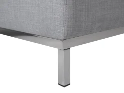 Best Sale Beliani 5-Istuttava Kulmasohva Ja Rahi Kangas Vasenk. Vaaleanharmaa Oslo