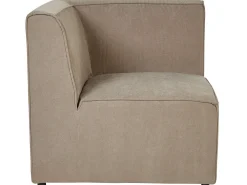 Sohvat<Beliani 4-Istuttava Kulmasohva Ja Rahi Vakosametti Vasenk. Ruskeanharmaa Lemvig