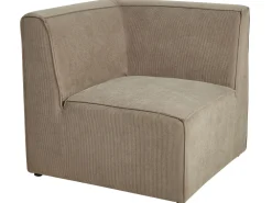 Sohvat<Beliani 4-Istuttava Kulmasohva Ja Rahi Vakosametti Vasenk. Ruskeanharmaa Lemvig