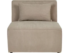 Sohvat<Beliani 4-Istuttava Kulmasohva Ja Rahi Vakosametti Vasenk. Ruskeanharmaa Lemvig