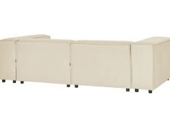 Cheap Beliani 2-Istuttava Kulmasohva Ja Rahi Pellava Vasenk. Beige Aprica