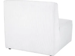 Fashion Beliani 5-Istuttava Kulmasohva Ja Rahi Vakosametti Vasenk. Luonnonvalkoinen Lemvig