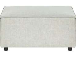 Sohvat<Beliani 2-Istuttava Kulmasohva Ja Rahi Pellava Oikeak. Vaaleanharmaa Aprica