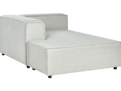 Sohvat<Beliani 2-Istuttava Kulmasohva Ja Rahi Pellava Oikeak. Vaaleanharmaa Aprica