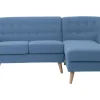 Best Sale Beliani 3-Istuttava Kulmasohva Kangas Vasenk. Sininen Motala