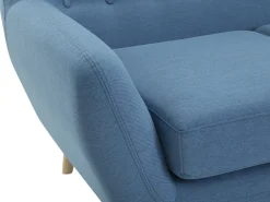 Best Sale Beliani 3-Istuttava Kulmasohva Kangas Vasenk. Sininen Motala