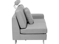 Sohvat<Beliani 6-Istuttava Kulmasohva Kangas Vasenk. Vaaleanharmaa Stockholm