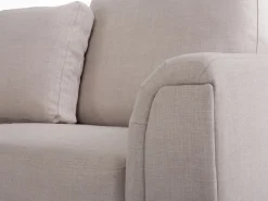 Best Sale Beliani 4-Istuttava Kulmasohva Kangas Oikeak. Beige Oslo