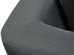 Sohvat<Beliani 6-Istuttava Kulmasohva Kangas Oikeak. Tummanharmaa Stockholm