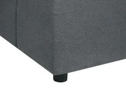 Outlet Beliani 4-Istuttava Kulmasohva Kangas Oikeak. Grafiitinharmaa Tomra