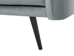 Sohvat<Beliani 3-Istuttava Kulmasohva Led-Valoilla Sametti Oikeak. Harmaa Varde