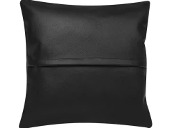 Sohvat<Beliani 3-Istuttava Kulmasohva Nahka Vasenk. Musta Lungo