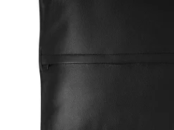 Sohvat<Beliani 3-Istuttava Kulmasohva Nahka Vasenk. Musta Lungo