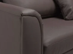 Cheap Beliani 4-Istuttava Kulmasohva Nahka Vasenk. Ruskea Oslo