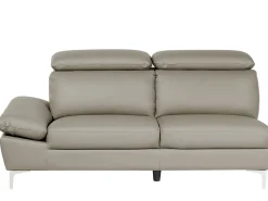 Shop Beliani 4-Istuttava Kulmasohva Nahka Vasenk. Ruskeanharmaa Farila