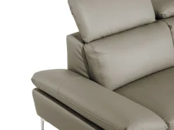 Shop Beliani 4-Istuttava Kulmasohva Nahka Vasenk. Ruskeanharmaa Farila