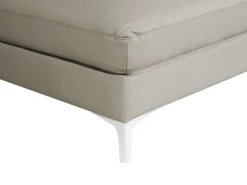 Shop Beliani 4-Istuttava Kulmasohva Nahka Vasenk. Ruskeanharmaa Farila