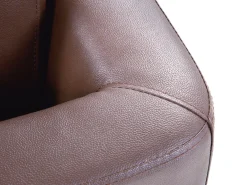 Sohvat<Beliani 6-Istuttava Kulmasohva Nahka Vasenk. Ruskea Stockholm