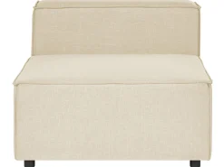 Sohvat<Beliani 3-Istuttava Kulmasohva Pellava Oikeak. Beige Aprica