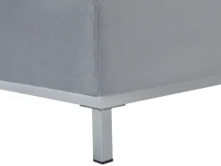 Sohvat<Beliani 4-Istuttava Kulmasohva Sametti Vasenk. Harmaa Oslo