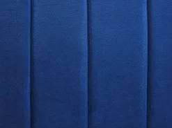 Sohvat<Beliani 3-Istuttava Kulmasohva Sametti Vasenk. Laivastonsininen Timra