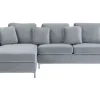 Hot Beliani 4-Istuttava Kulmasohva Sametti Oikeak. Harmaa Oslo