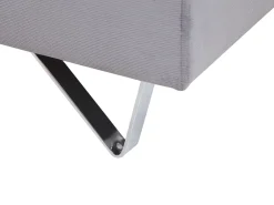 Outlet Beliani 4-Istuttava Kulmasohva Vakosametti Vasenk. Harmaa Lunner