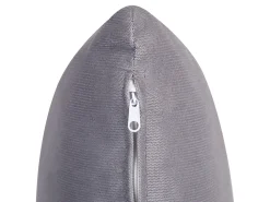 Outlet Beliani 4-Istuttava Kulmasohva Vakosametti Vasenk. Harmaa Lunner