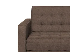 Store Beliani 4-Istuttava Kulmavuodesohva Kangas Vasenk. Tummanruskea Aberdeen