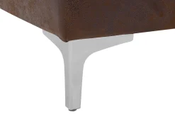 Flash Sale Beliani 5-Istuttava Kulmavuodesohva Keinonahka Oikeak. Ruskea Aberdeen