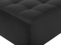 Shop Beliani 4-Istuttava Kulmavuodesohva Keinonahka Oikeak. Musta Aberdeen