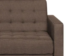 New Beliani 4-Istuttava Kulmavuodesohva Kangas Oikeak. Tummanruskea Aberdeen