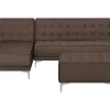 Sohvat<Beliani 4-Istuttava Kulmavuodesohva Ja Rahi Kangas Oikeak. Tummanruskea Aberdeen