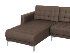 Sohvat<Beliani 4-Istuttava Kulmavuodesohva Ja Rahi Kangas Oikeak. Tummanruskea Aberdeen