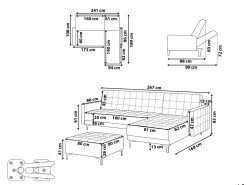 Hot Beliani 4-Istuttava Kulmavuodesohva Ja Rahi Sametti Vasenk. Hiekanruskea Aberdeen