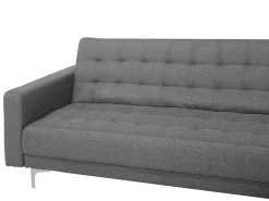 Cheap Beliani 5-Istuttava Kulmavuodesohva Kangas Vasenk. Vaaleanharmaa Aberdeen