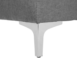 Cheap Beliani 5-Istuttava Kulmavuodesohva Kangas Vasenk. Vaaleanharmaa Aberdeen