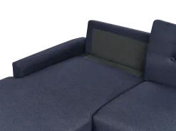 Sohvat<Beliani 4-Istuttava Kulmavuodesohva Säilytystilalla Oikeak. Laivastonsininen Flakk