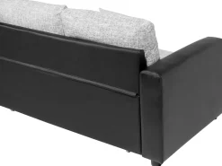 Sohvat<Beliani 3-Istuttava Kulmavuodesohva Kangas Vasenk. Harmaa/Musta Tampere