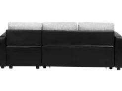 Sohvat<Beliani 3-Istuttava Kulmavuodesohva Kangas Vasenk. Harmaa/Musta Tampere