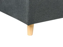 Sohvat<Beliani 4-Istuttava Kulmavuodesohva Säilytystilalla Vasenk. Tummanharmaa Flakk