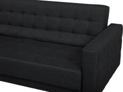 Cheap Beliani 5-Istuttava Kulmavuodesohva Kangas Oikeak. Grafiitinharmaa Aberdeen