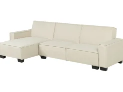 New Beliani 3-Istuttava Kulmavuodesohva Kangas Oikeak. Beige Romedal