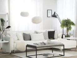 Flash Sale Beliani 5-Istuttava Kulmavuodesohva Keinonahka Vasenk. Valkoinen Aberdeen